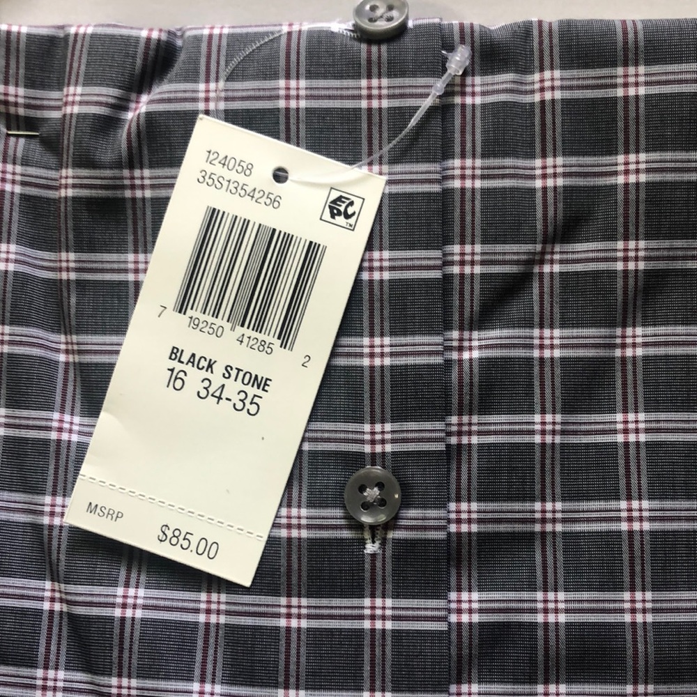NEW!! Michael Kors Regular Fit Airsoft Stretch Dress Shirt Size Large {16 34/35} - Picture 4 of 5
